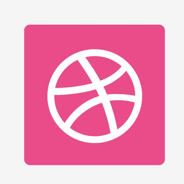 640x640 Dribbble Icon, Shape, Frame, Line Png Transparent Clipart Image