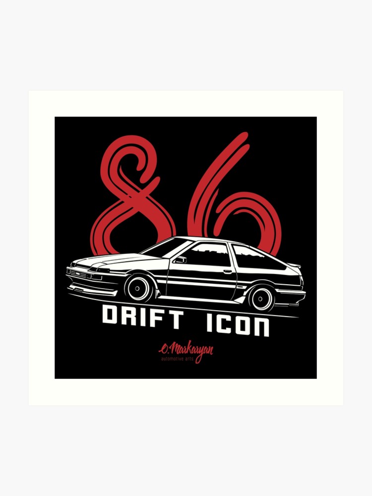 Drift Icon Sprinter Trueno Art Print 750x1000 Drift Icon Sprinter Trueno Art Print