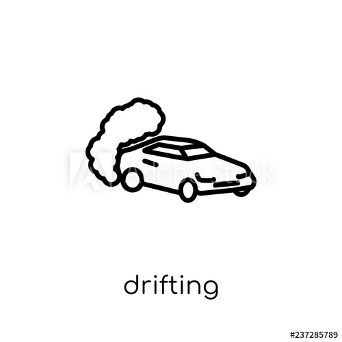 Drifting Icon Trendy Modern Flat Linear Vector Drifting Icon 500x500 Drifting Icon Trendy Modern Flat Linear Vector Drifting Icon