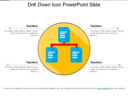 260x195 Drill Down Icon Powerpoint Slide Templates Powerpoint