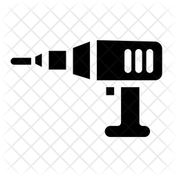 256x256 Drill Icon Of Glyph Style