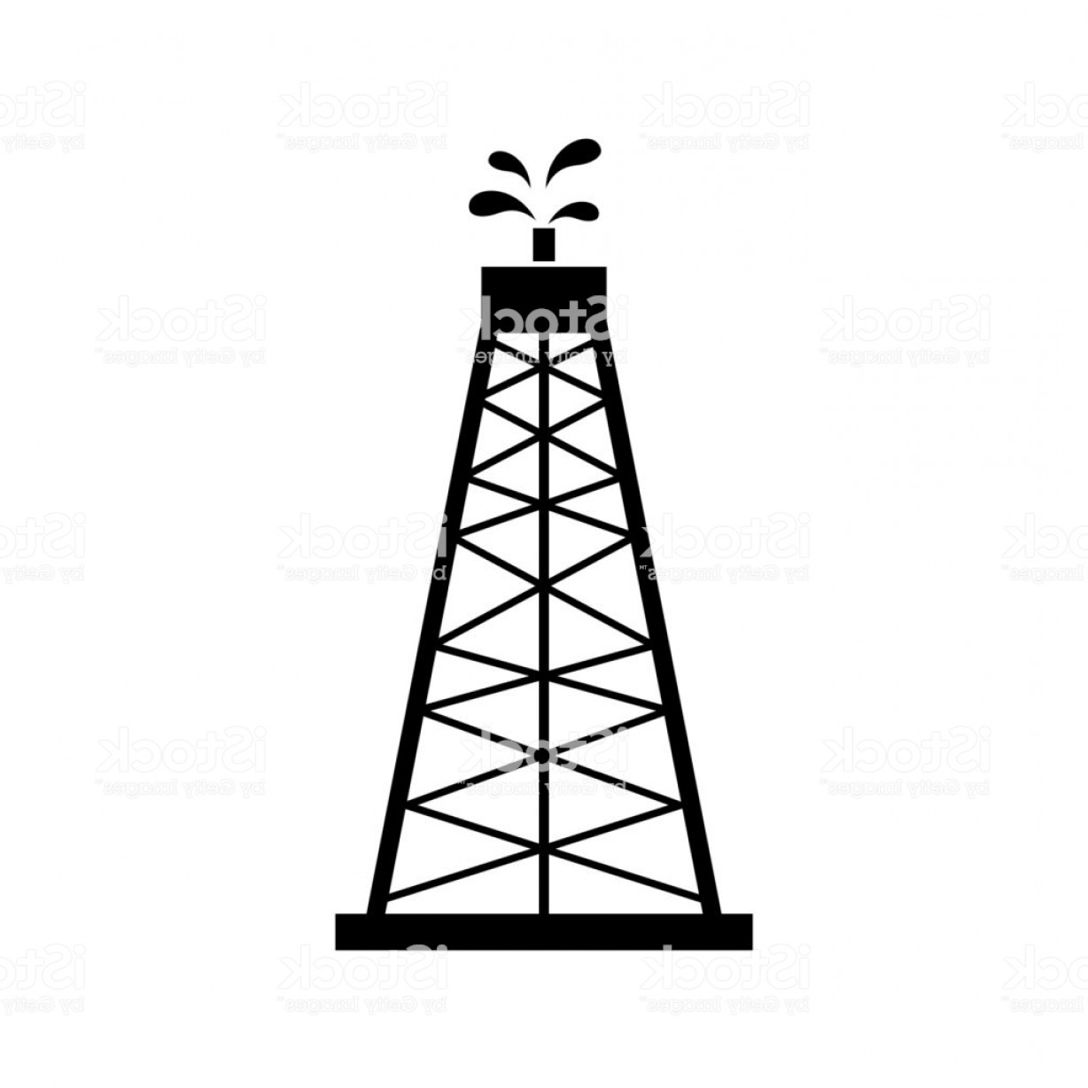 1228x1228 Oil Rig Icon On White Background Gm Catchsplace