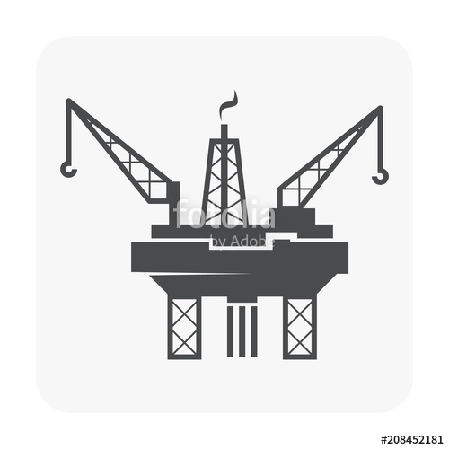 500x500 Oil Rig Icon Stock Image And Royalty Free Vector On Fotolia