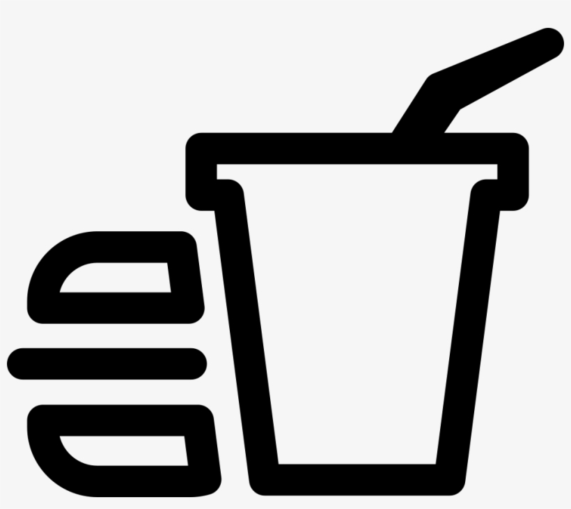 820x731 Fast Food Burger And Drink Png Icon Free Download