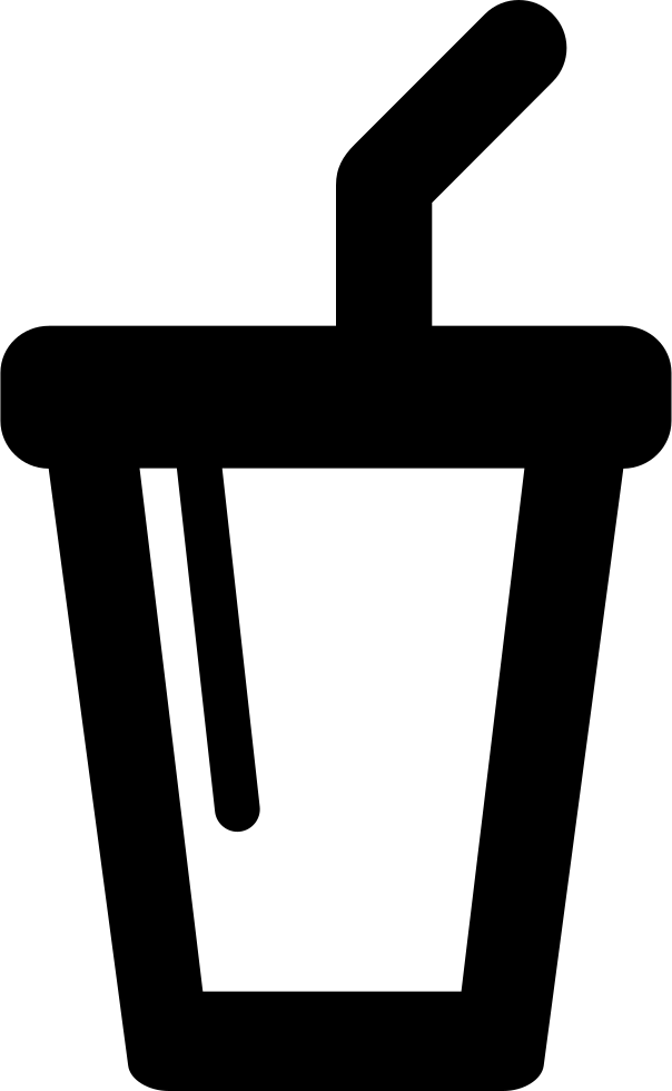 604x980 Soda Drink Glass With A Straw Png Icon Free Download