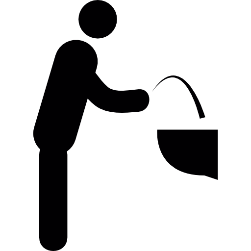 512x512 Man Drinking Water In Public Place Icons Free Download