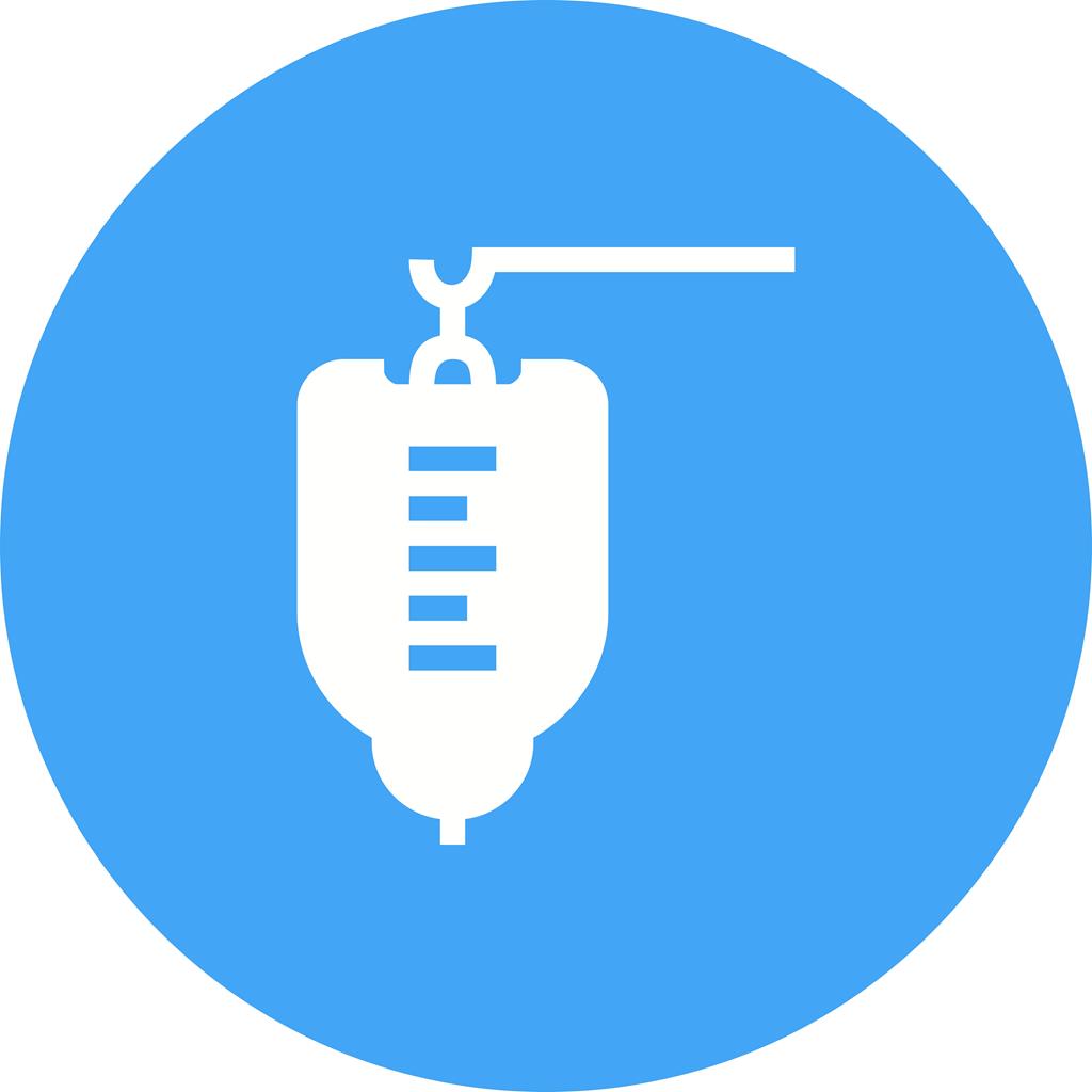 1024x1024 Medical Drip Flat Round Icon