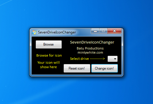 515x351 Windows Customs Seven Drive Icon Changer