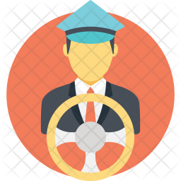 256x256 Driver Icon Of Flat Style