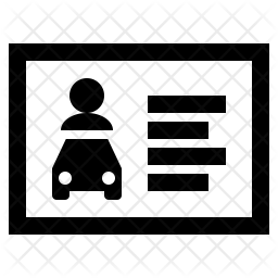 256x256 Driver License Icon Of Line Style