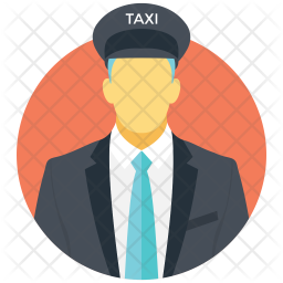 256x256 Taxi Driver Icon Of Flat Style