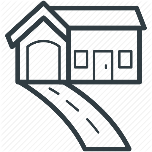 512x512 Driveway, Garage, House, Luxury House, Property Icon