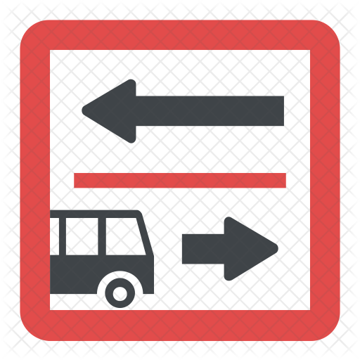 512x512 Driving Directions Icon Of Flat Style