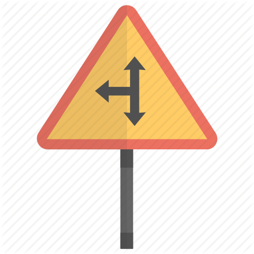 512x512 Direction Sign, Driving Direction, Road Choice, Road Direction