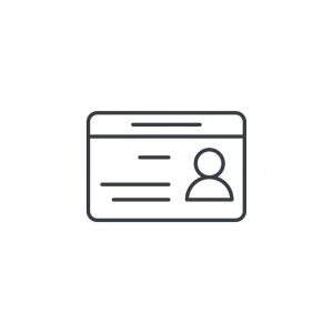 300x300 Driver License Icon Card With Car And Vector Handandbeak