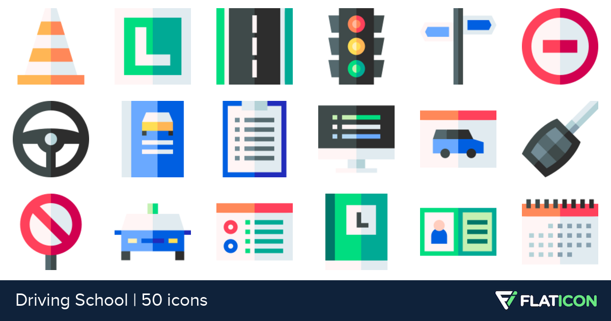 1200x630 Driving School Free Icons