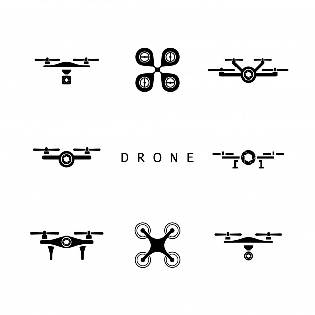 626x626 Drone Logo Design, Drone Icon Set Vector Premium Download