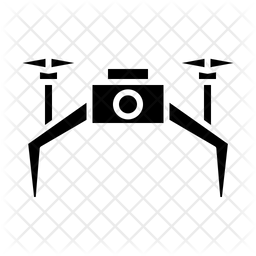 256x256 Drone Icon Of Glyph Style