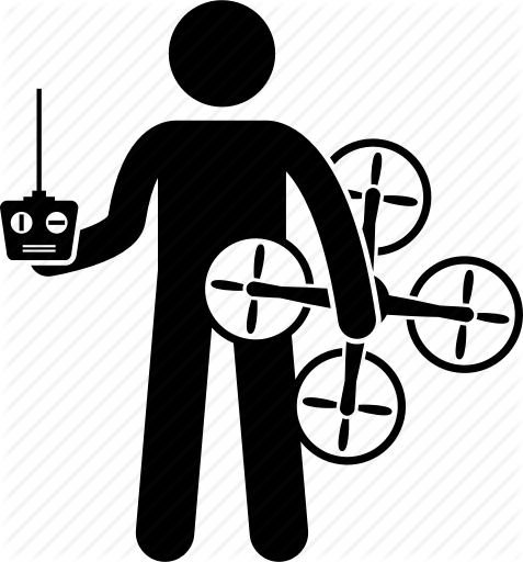 477x512 Drone, Man, Quadrone, Remote Control Icon