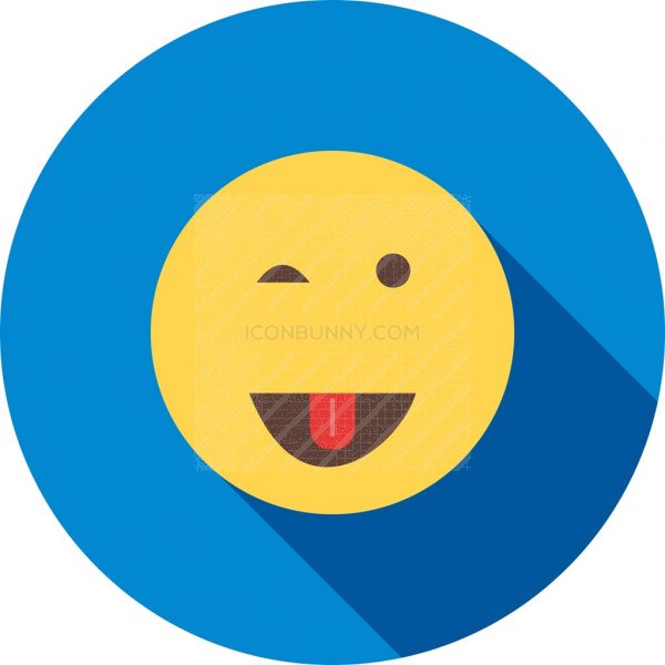 600x600 Drooling Flat Shadowed Icon