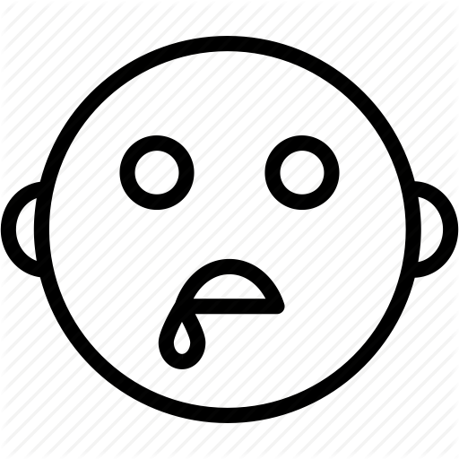 512x512 Drooling, Emoji, Emoticon, Expression, Face, Saliva, Smiley Icon