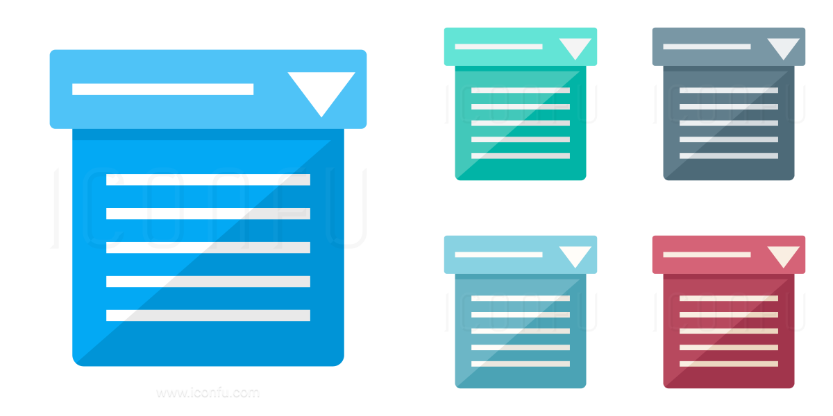 Drop Down Menu Icon at Vectorified.com | Collection of Drop Down Menu ...