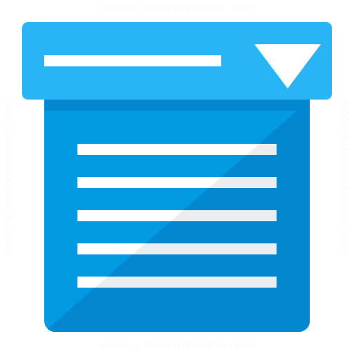 512x512 Iconexperience G Collection Drop Down List Icon