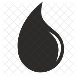 256x256 Oil Drop Icon Of Glyph Style