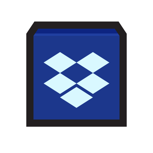 512x512 Dropbox Icon Flat Strokes App Iconset Hopstarter