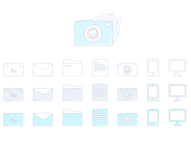 800x600 Dropbox Style Sketch Icons Sketch Freebie