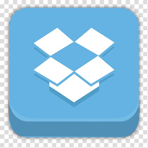 512x512 Dropbox Icon With Blue Background, Blue Square Angle Brand