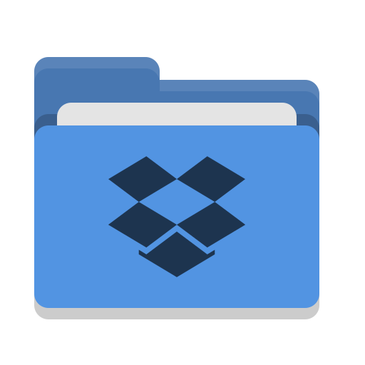512x512 Folder, Blue, Dropbox Icon Free Of Papirus Places