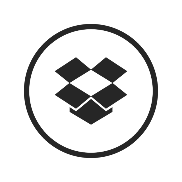 640x640 Dropbox Icon, Dropbox, Drop, Box Png And Vector With Transparent