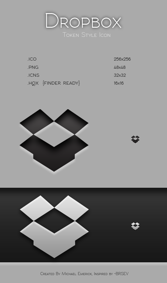 550x930 Dropbox Token Style Icon