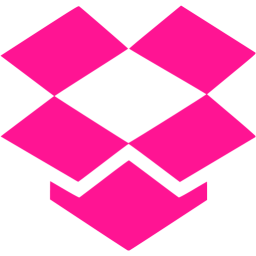 256x256 Deep Pink Dropbox Icon