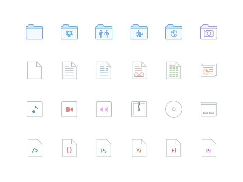 800x600 Dropbox Icons