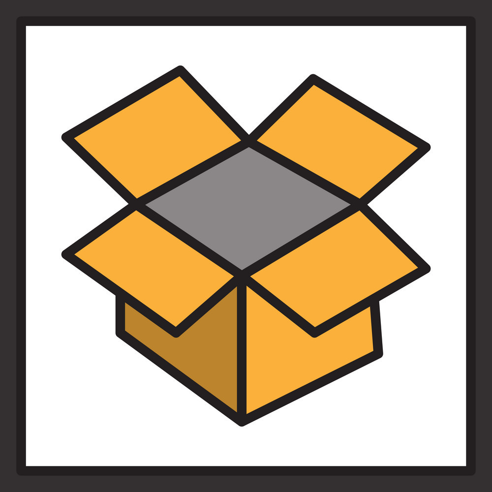 1000x1000 Dropbox Color Icon Realistic Icon Or Logo Vector