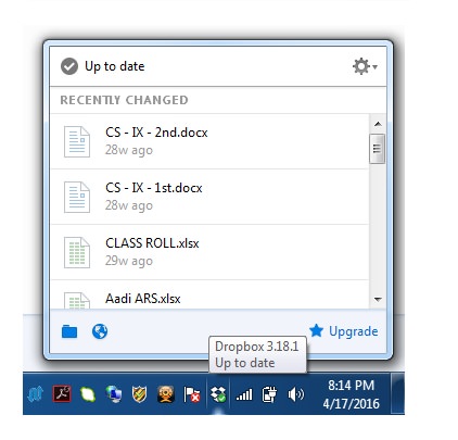 422x405 Dropbox Icon In System Tray Or In Menu Bar For Os X