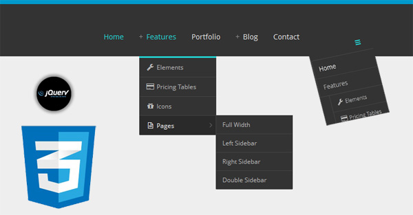 Responsive Drop Down Menu Jquery Using Icon Symbol 600x313 Responsive Drop Down Menu Jquery Using Icon Symbol