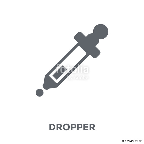 500x500 Dropper Icon From Collection Stock Image And Royalty Free Vector