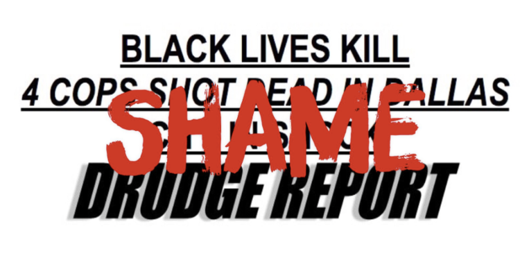 750x375 After Dallas, Conservatives Rebel Against The Drudge Report