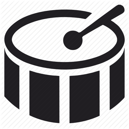 512x512 Drum, Instrument, Music, Play Icon