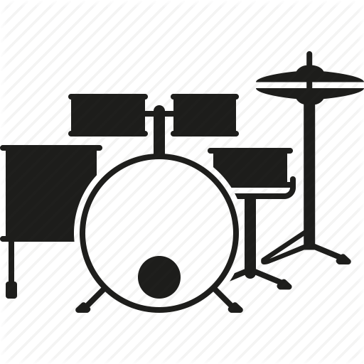 512x512 Drum Kit, Drum Set, Drums, Instrument, Music, Percussion, Sound Icon