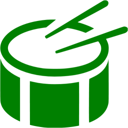 256x256 Green Side Drum Icon