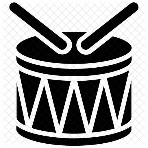 512x512 Drum Kit Icon Of Glyph Style
