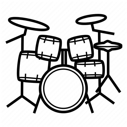 512x512 Drum Kit, Drumset, Music, Musical Instruments, Percussion, Trap