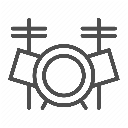 512x512 Beat, Drum, Drummer, Instrument, Kit, Music, Set Icon