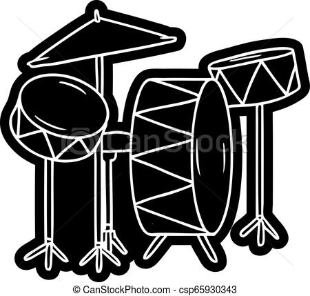 450x429 Cartoon Icon Drawing Of A Drum Kit Cartoon Icon Of A Drum Kit