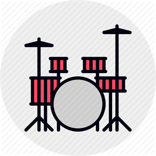 512x512 Drum, Drums, Instrument, Kit, Musical, Set Icon