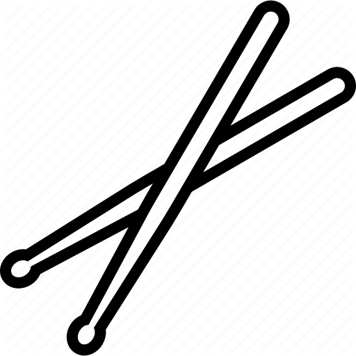 512x512 Drum, Drumstick, Drumsticks, Instrument, Musical, Stick, Sticks Icon